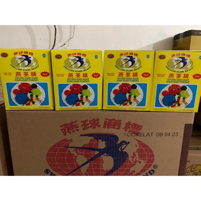 

Agar Agar Swallow Coklat 1 Box isi 12 Sachet