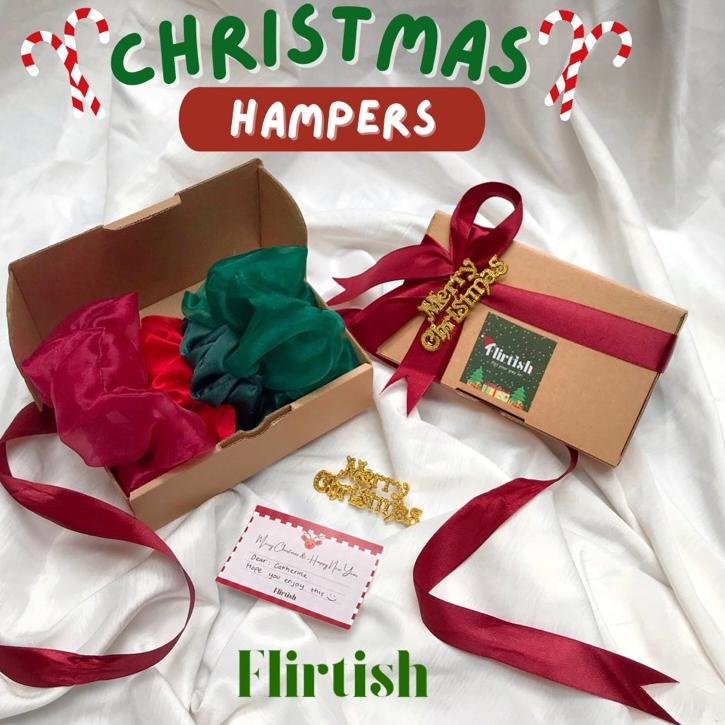 

Promo Keren Christmas Hampers Gift Box | Parcel Kado | Tambahan Kardus Hadiah | Kartu Ucapan | Flirtish.id