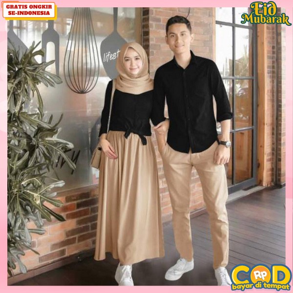 Baju Kopel Remaja Modern Set Muslim Buju Copel Pasangan Kekinian Murah Seragam Kapel Muslim Games Ko