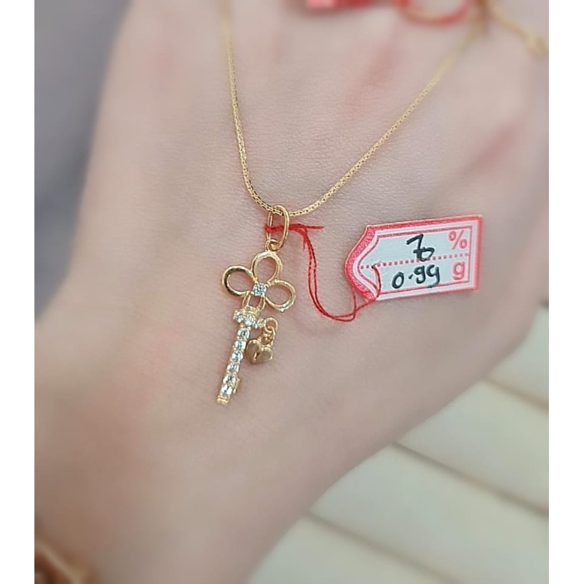 Liontin Kunci Fancy Emas kuning Kadar 16k 70% 700