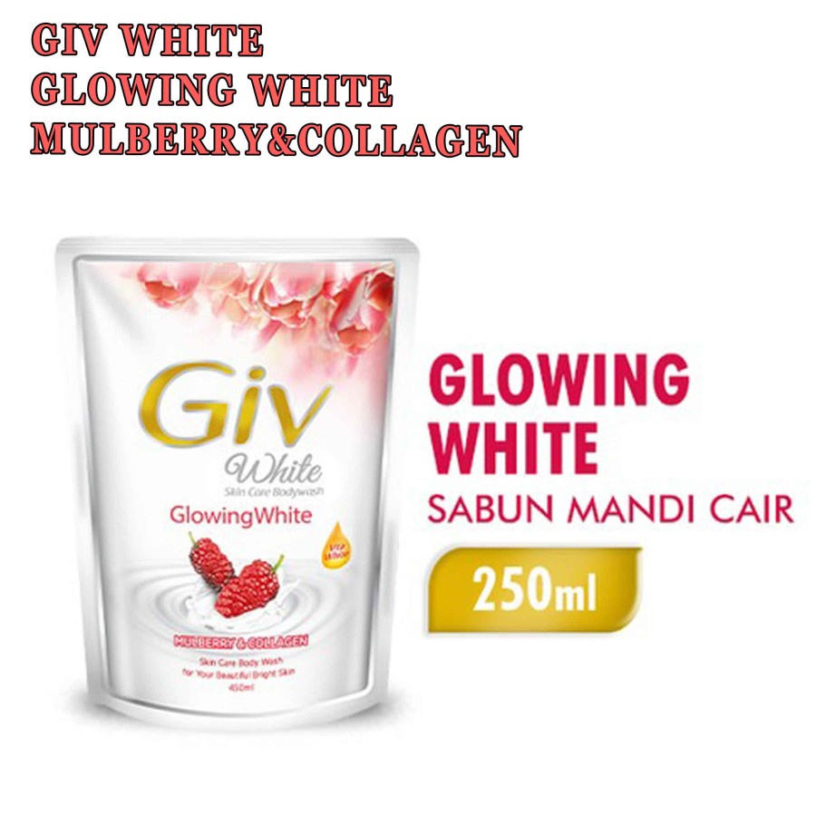 * sabun badan * 250ml * Boady wash * Mulberry * Giv  White