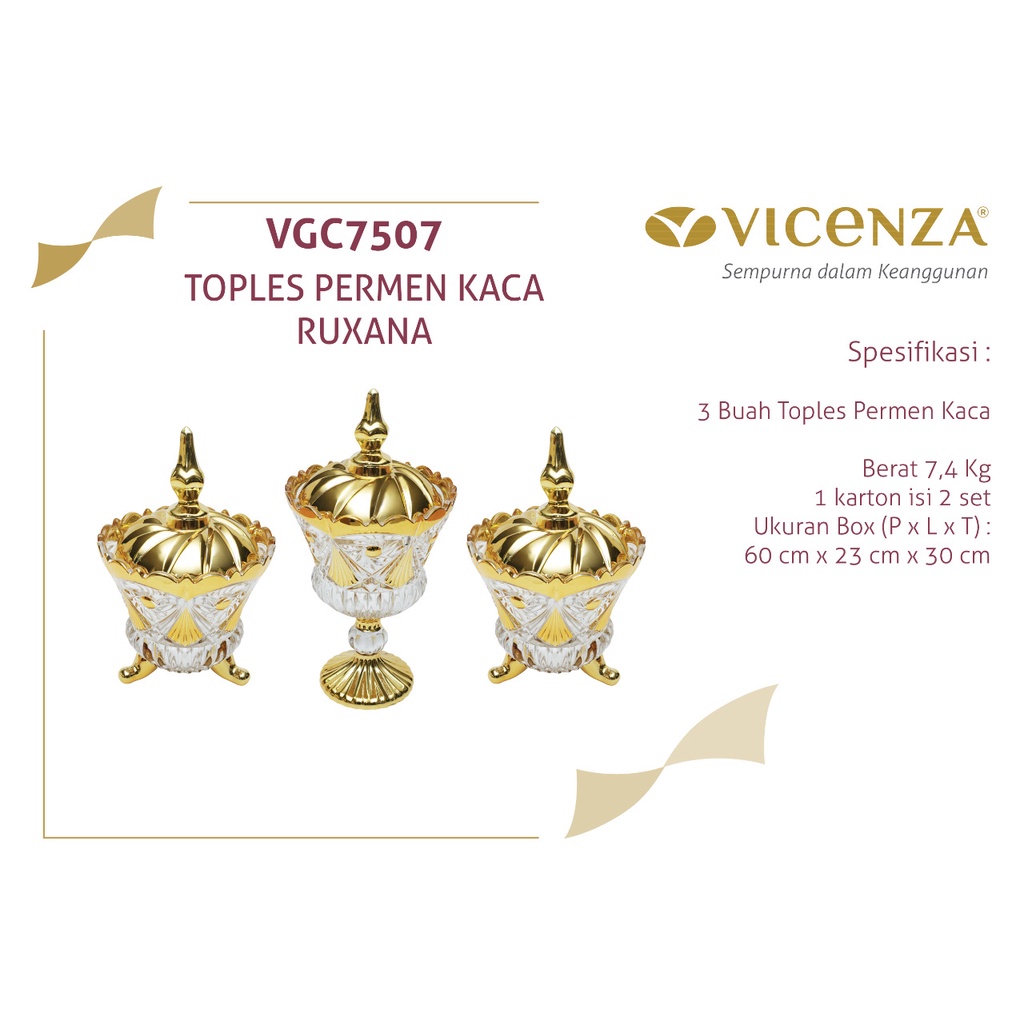 TOPLES PERMEN KACA RUXANA VICENZA VGC7507 NEW!