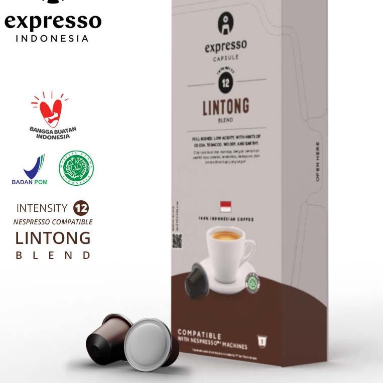 

❊ Expresso Indonesia - Reguler Capsule - Nespresso Compatible - Lintong Blend ♞