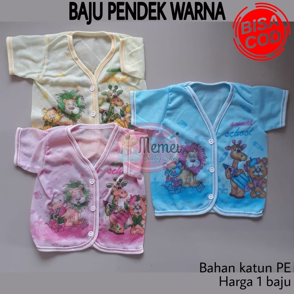 Baju bayi tanpa lengan WARNA perlengkapan bayi lahir