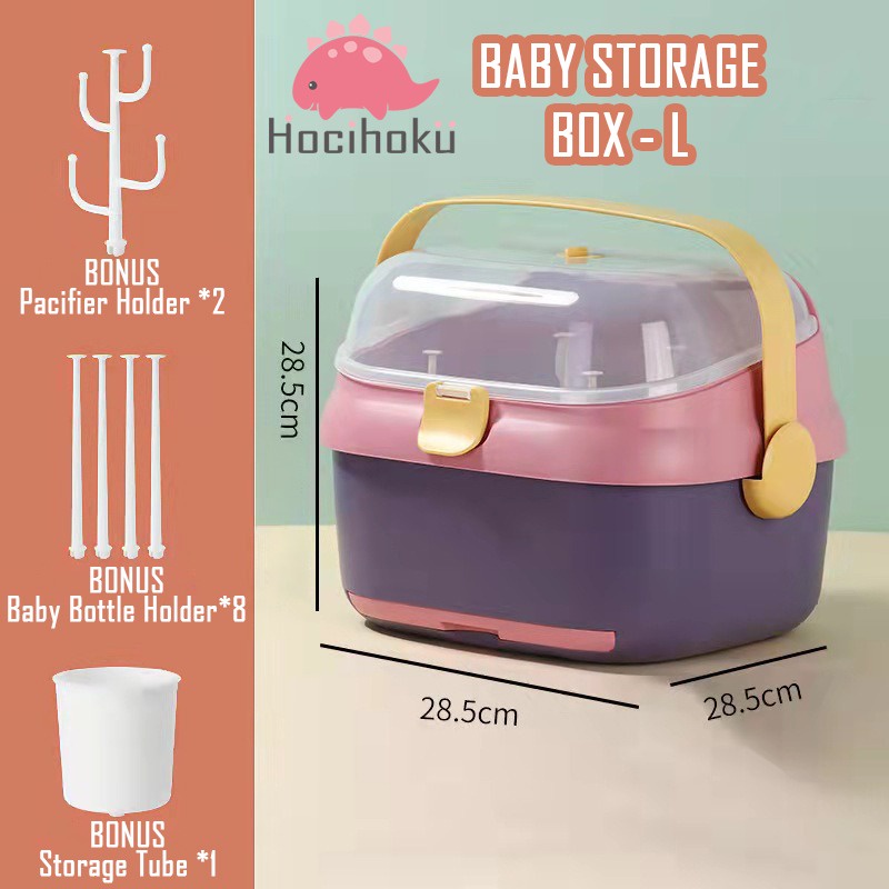 *COD* Rak Pengering Botol Bayi Zavanese Perlengkapan Bayi - Pengering Botol Gelas Serbaguna-PURPLE SIZE L