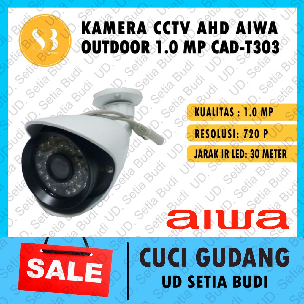 Kamera CCTV AHD AIWA Outdoor 1.0 MP CAD-T303 Asli Jepang