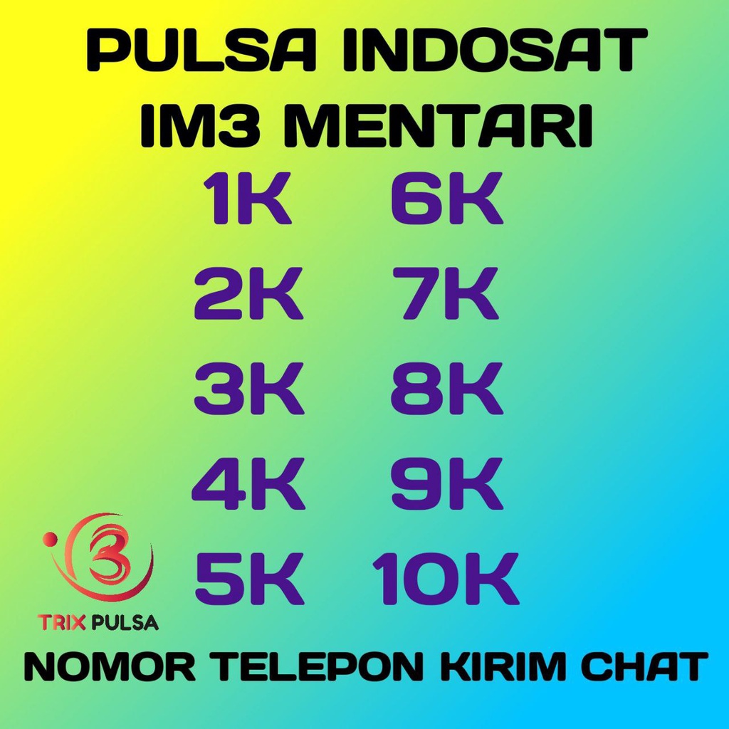 PULSA 1000 SAMPAI 10000 INDOSAT IM3