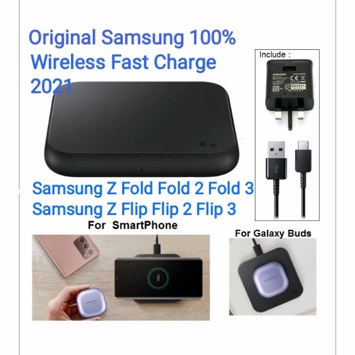 Best Seller Samsung Fast Charger Wireless Z Fold 3 Flip 3 Charger Fullset Ori 2021