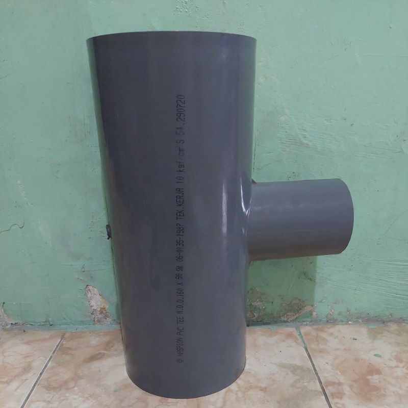tee pvc sni moff 6"x3"