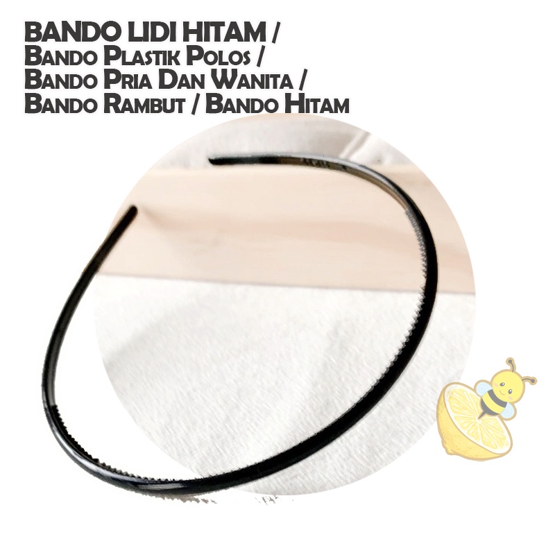Bando Pria Dan Wanita Bando Rambut  Bando Hitam Polos