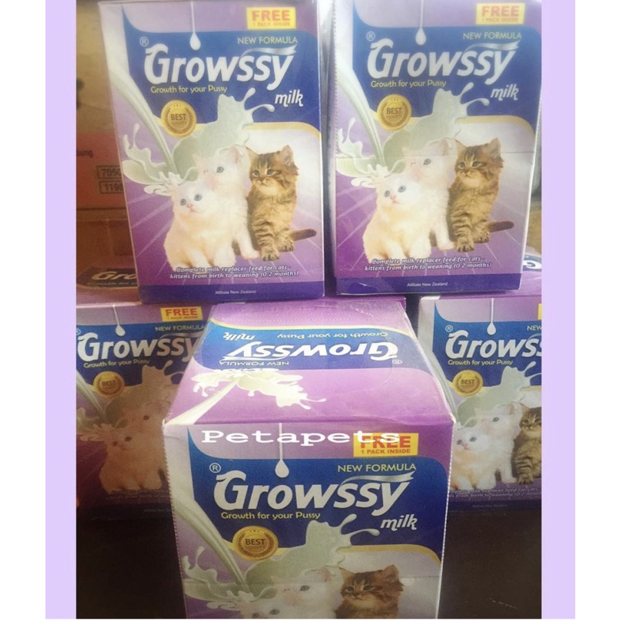 Susu Anak Kucing Growssy 20Gr 1 box (isi 11 Sachet)