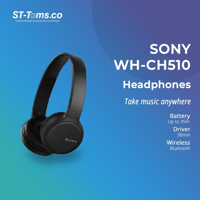 SONY WH-CH510 / WH CH510 / CH 510 WIRELESS HEADPHONES