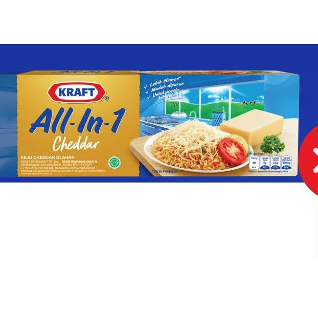 

♫ Keju Kraft Cheddar All-in-1 2kg !!- ➳