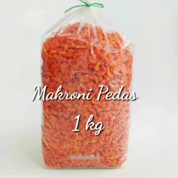 

➼ CCB - Makaroni Pedas 1 kg FREE DUS / makaroni pedas kiloan / makaroni kiloan / kiloan / makroni ♣