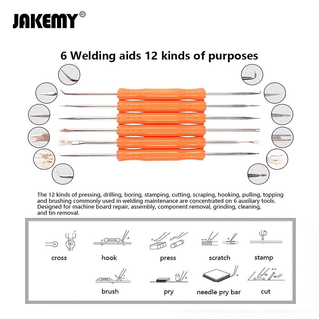 Jakemy Soldering Assist Tool Set Alat bantu Solder JM-Z01