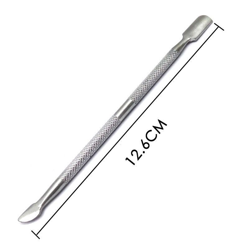 Alat Pendorong Kutikula Curticle Pusher Stainless Steel Nail Remover Pusher