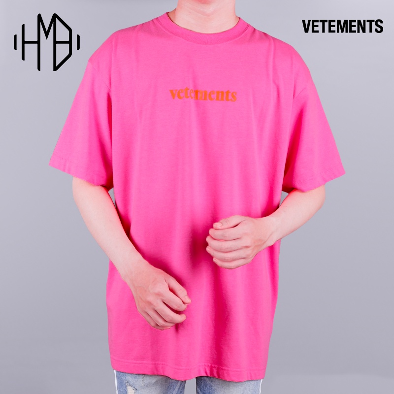 Vetements Logo Tee Pink