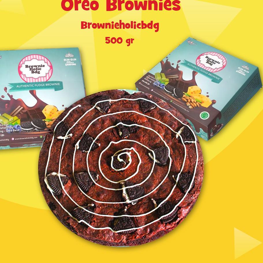 

✪ Fudgy Brownies Oreo Fudge Brownie by Brownieholicbdg KUE BROWNIES Coklat Lezat ֍