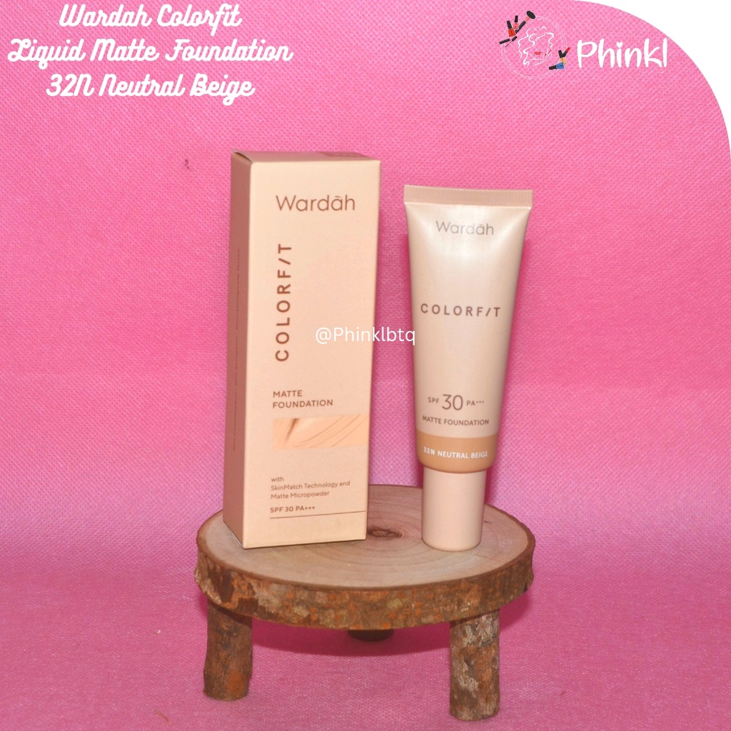 `ღ´ PHINKL `ღ´ ᘺᗩᖇᕲᗩᕼ Wardah Colorfit Matte Fundation oil control spf 30 hasilmattee alas bedak bb cream