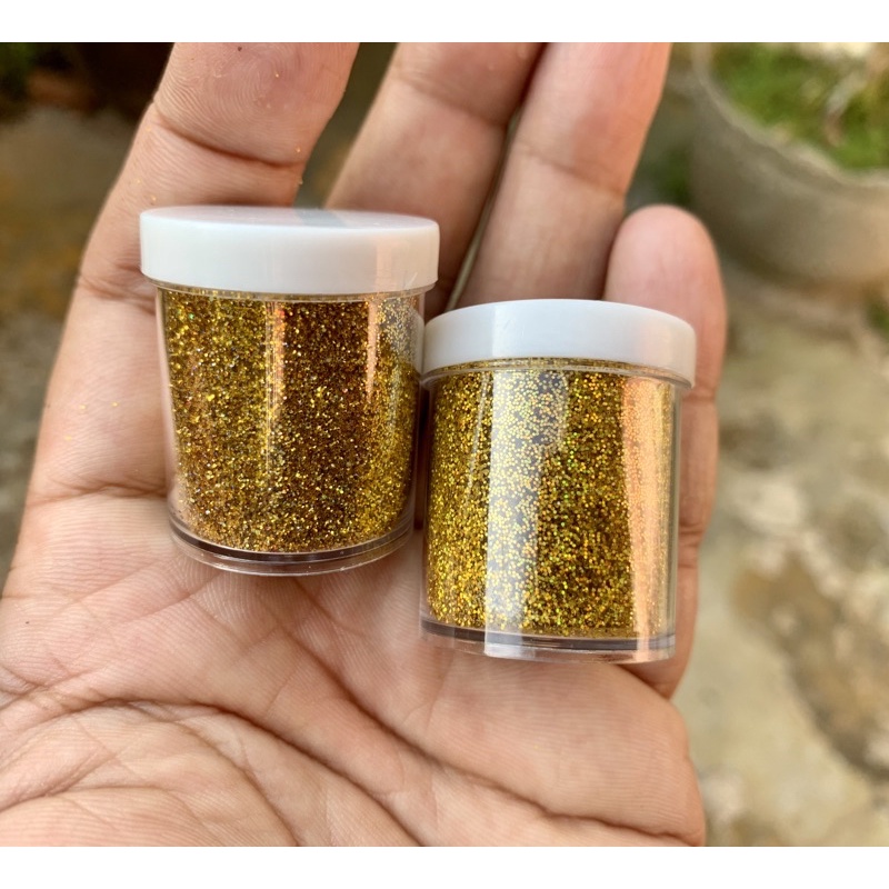 gliter gold hologram