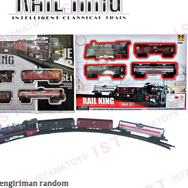 ✪ OMGENDUT Mainan Kereta Api Hitam - Rail King  ✽