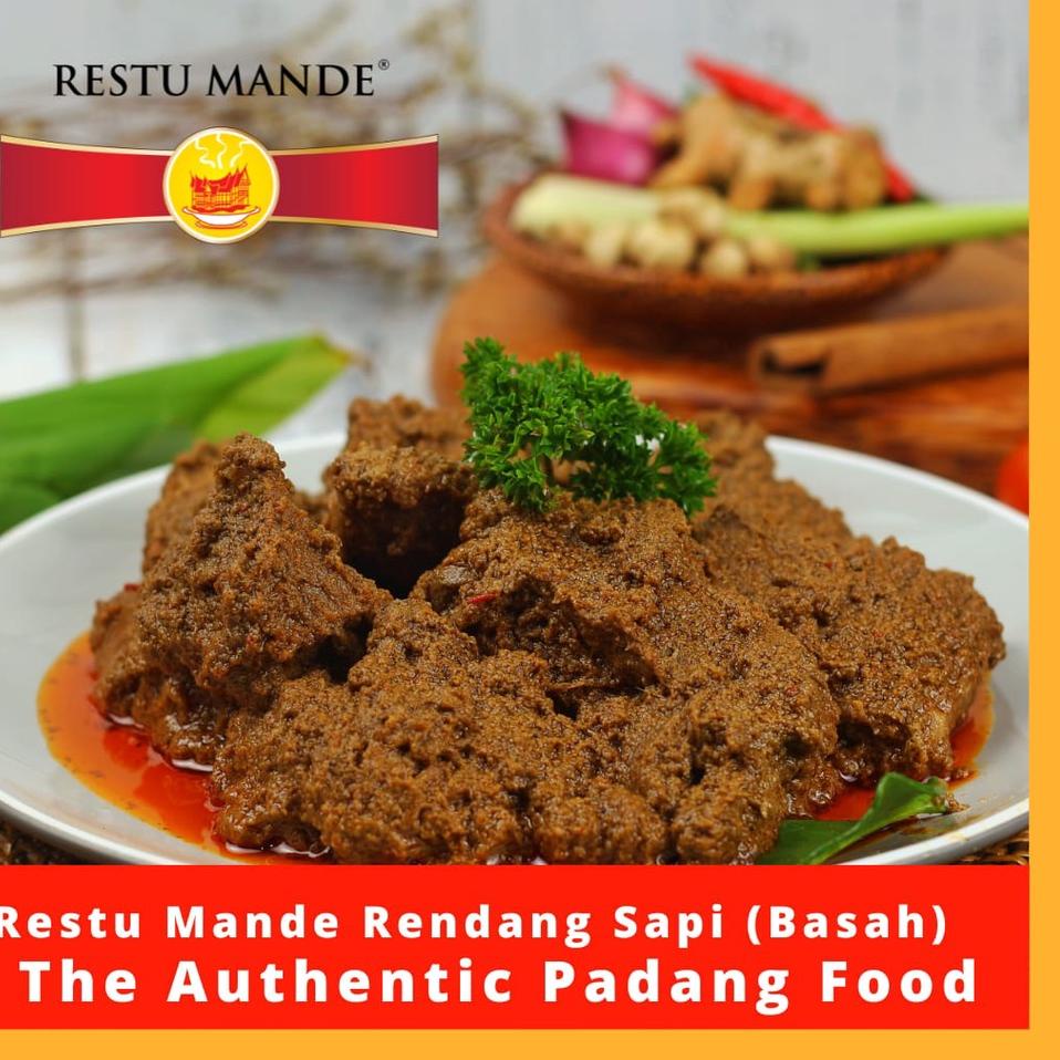 

☚ Restu Mande Rendang Sapi (Basah) Rendang Original 300 gr ✴