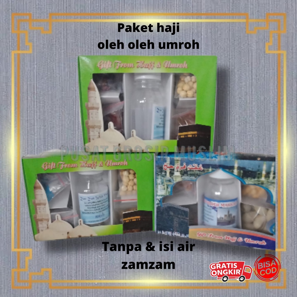 Promo paket Oleh Oleh Haji Dan Umroh Paket Air Zam Zam//Non Air Zam Zam