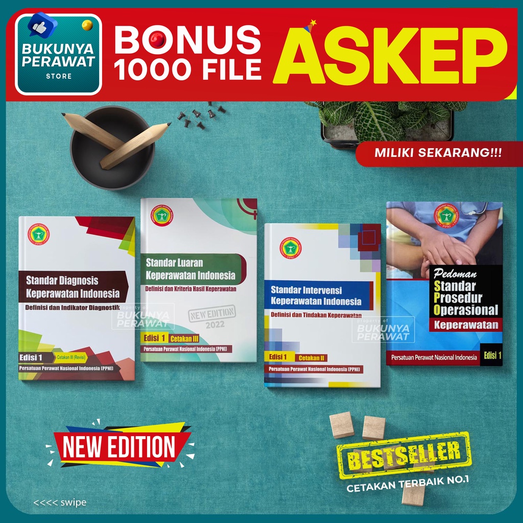 (Best seller) PAKET BUKU 4S SDKI SIKI SLKI SPO PPNI Edisi Terbaru 2022