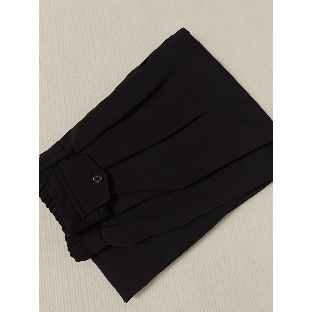 celana hitam 930-celana bahan wanita-celana kulot panjang-celana warna hitam wanita