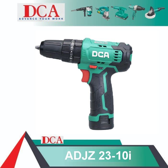 MESIN BOR BATERAI 10mm 12v DCA ADJZ 23-10 i EK CORDLESS BRUSHLESS DRILL 10 mm 12 v ADJZ23-10iEK / AD
