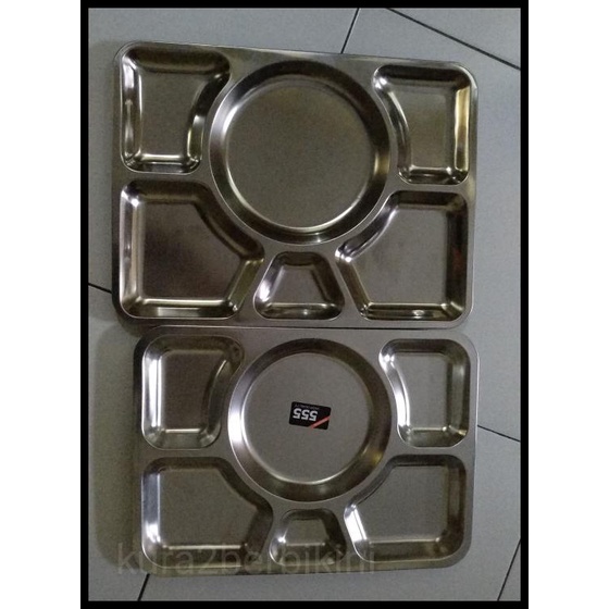 Tempat Makan / Food Tray (Stainless Steel)