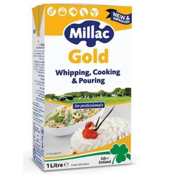 

☊ Whipping Cream - Millac Gold 1 Liter whipped cream 1L ❂