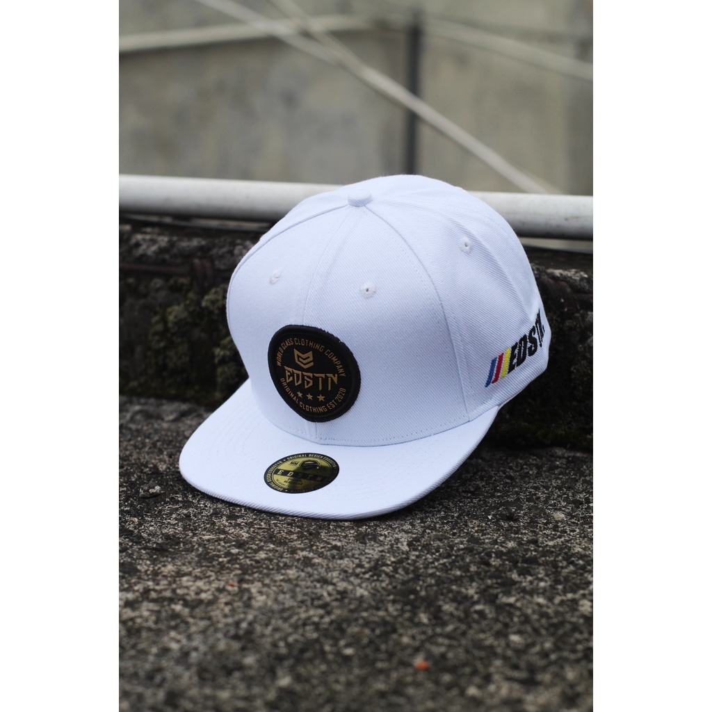 Eddostyn Topi Snapback Premium Distro Unisex WHITE