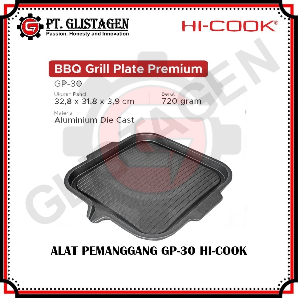 Hi-Cook GP-30 BBQ Grill Plate Premium / Alat panggang Bbq / Teflon Bbq