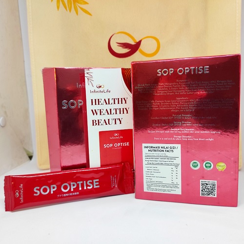 Sop Optise infinite life salmon ovary peptide susu 10 sachet