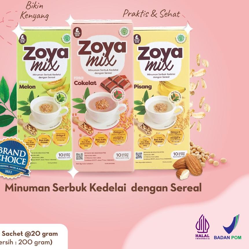 

♘ MamaBear ZoyaMix Sereal Kedelai dengan daun Katuk 3 Box ♥