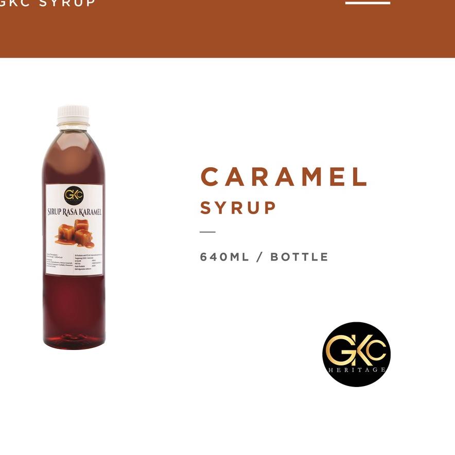 

☃ Syrup / Sirup Caramel , Hazelnut , Vanilla GKC Heritage 640ml ☇