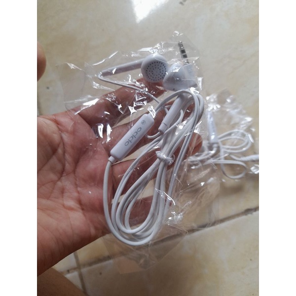 Headset OPPO hansdfree Eaephone HF EArbud headphones mic on off non pack