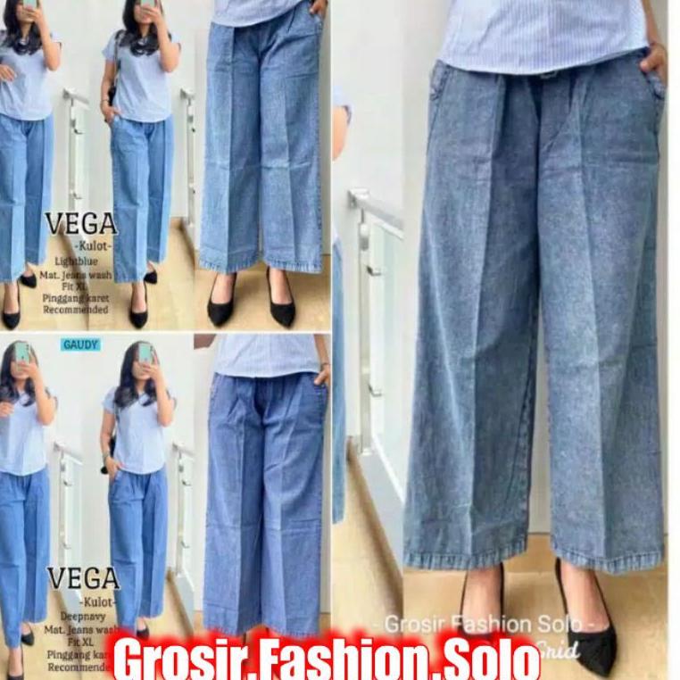 STOK TERBATAS VEGA KULOT by Gaudy | Kulot Jeans wash