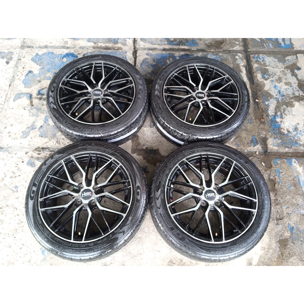 velg mobil bekas hsr benawa ring 16x7 lubang 4x100 4x114 seken ban gt radial 195 50 nike thn 2021 se