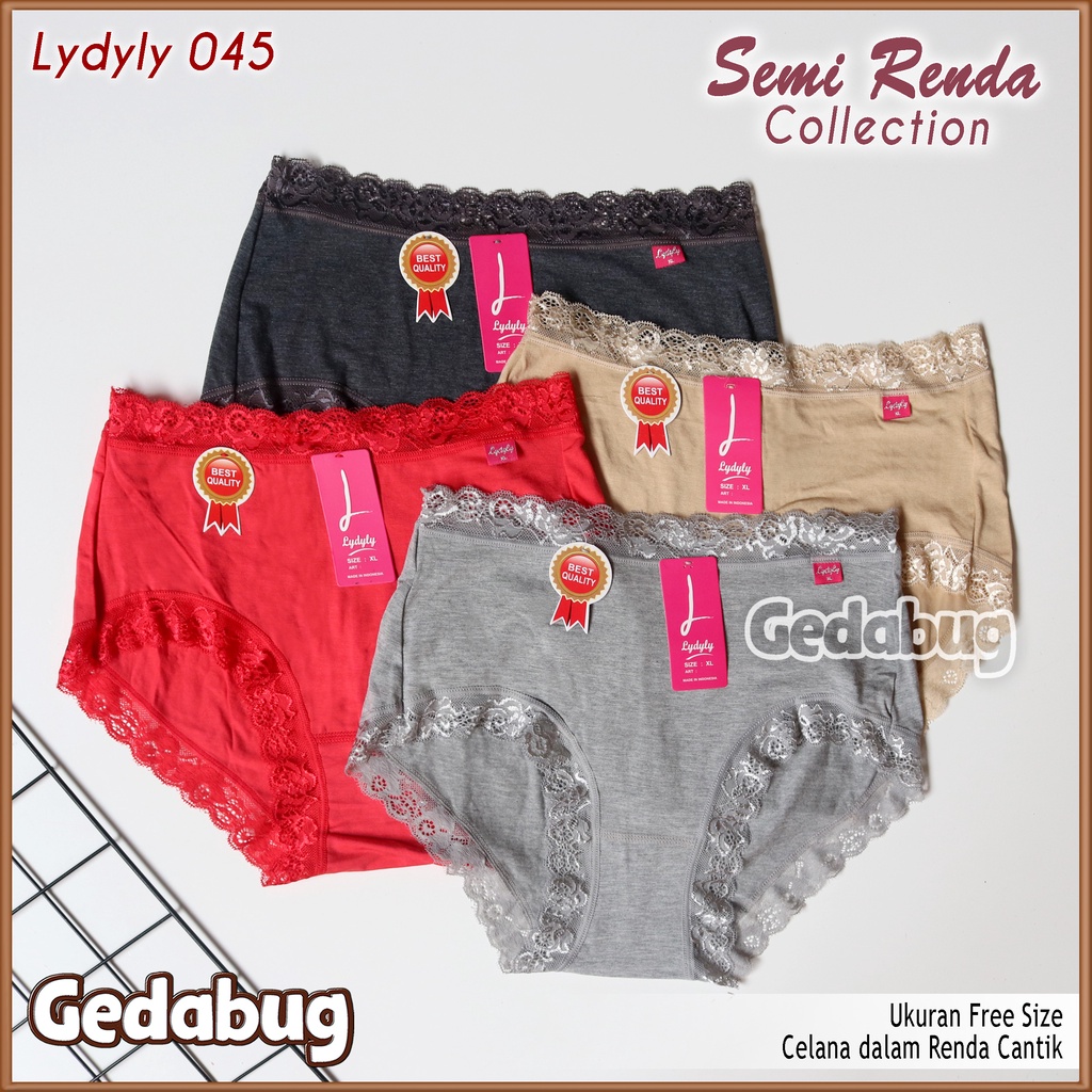 CD Wanita Lydyly LD 045 Renda | Celana dalam Wanita Super Soft | Gedabug