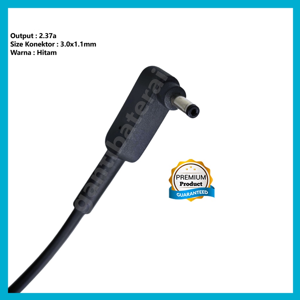 Adaptor Charger Acer Aspire 19V 2.37A 45 Watt 3.0x1.1mm