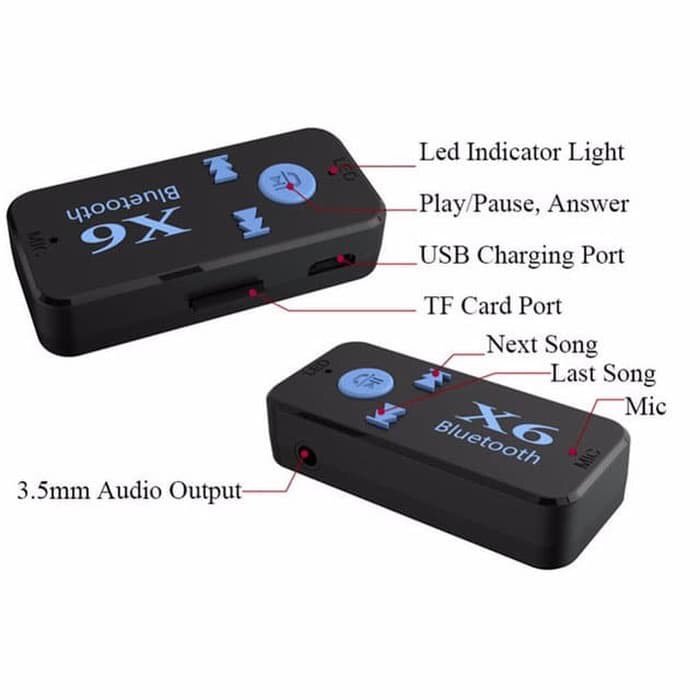 HC Receiver Bluetooth Wireless Audio Musix X6 / Bluetooth Receiver X6