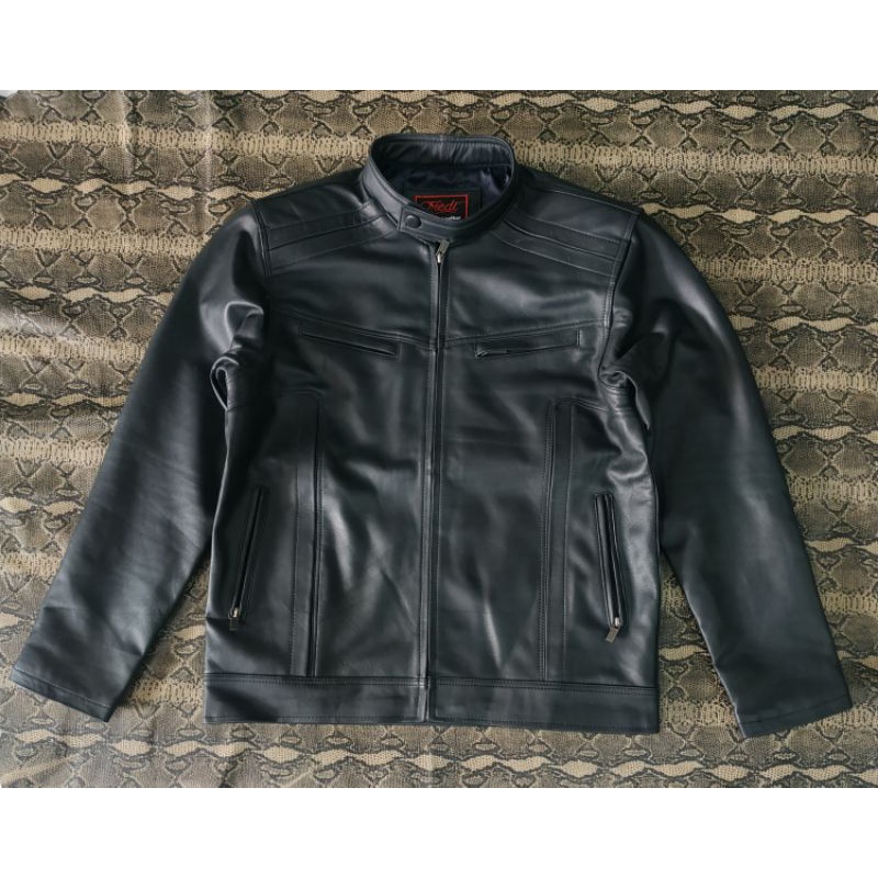 Leather jaket keren asli kulit domba