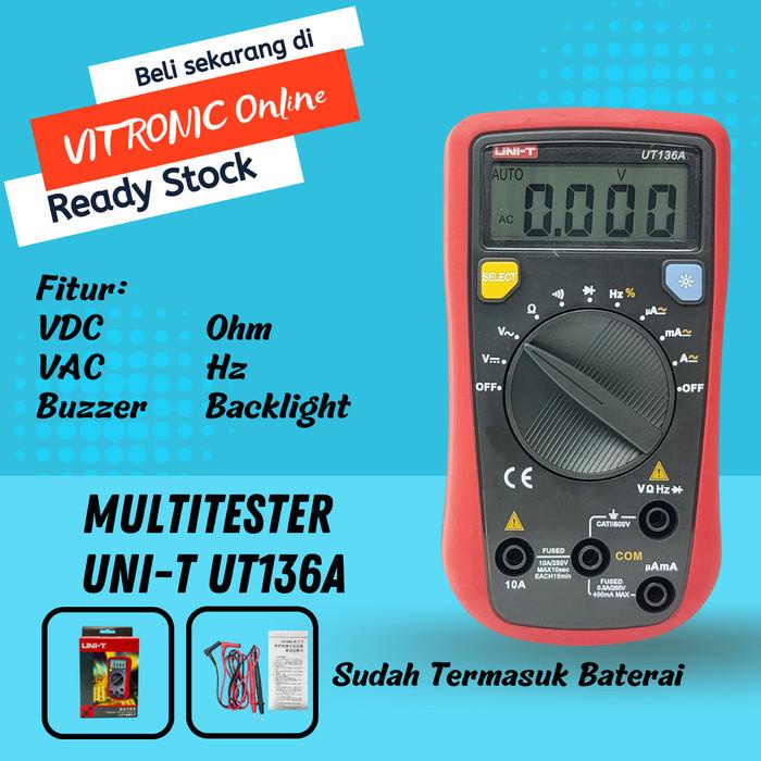 Best Seller Multitester Uni-T Ut136A Multimeter Unit Ut 136A Tester Digital