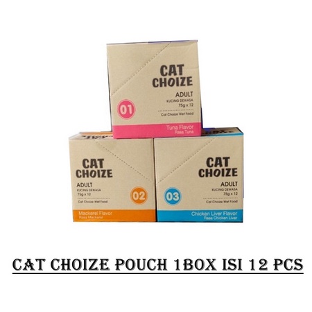 cat choize pouch 1 box isi 12pcs