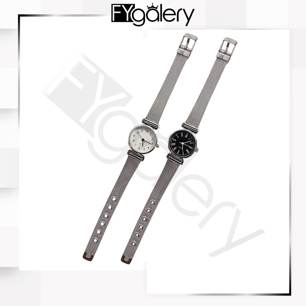 FYGALERY J166 Jam Tangan Wanita Jam Analog Tali Glossy Fashion Kekinian