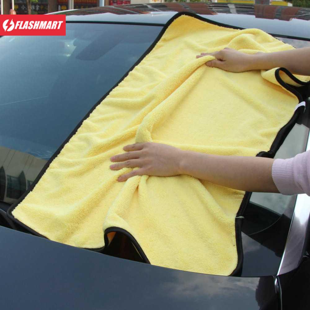 Flashmart Tirol Handuk Microfiber Lap Pengering Mobil XL 92 x 56 cm - T224