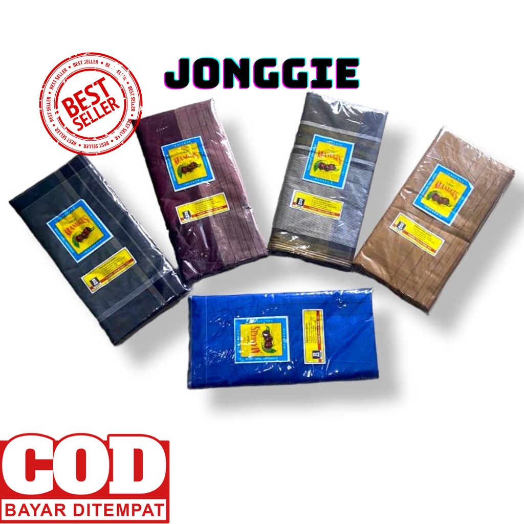 Sarung Laki Cap Tiga Manggis - Sarung Tenun/ Promo 3 pcs Free Tasbih Digital / Ready satuan ( Multi Warna ) Bisa Cod