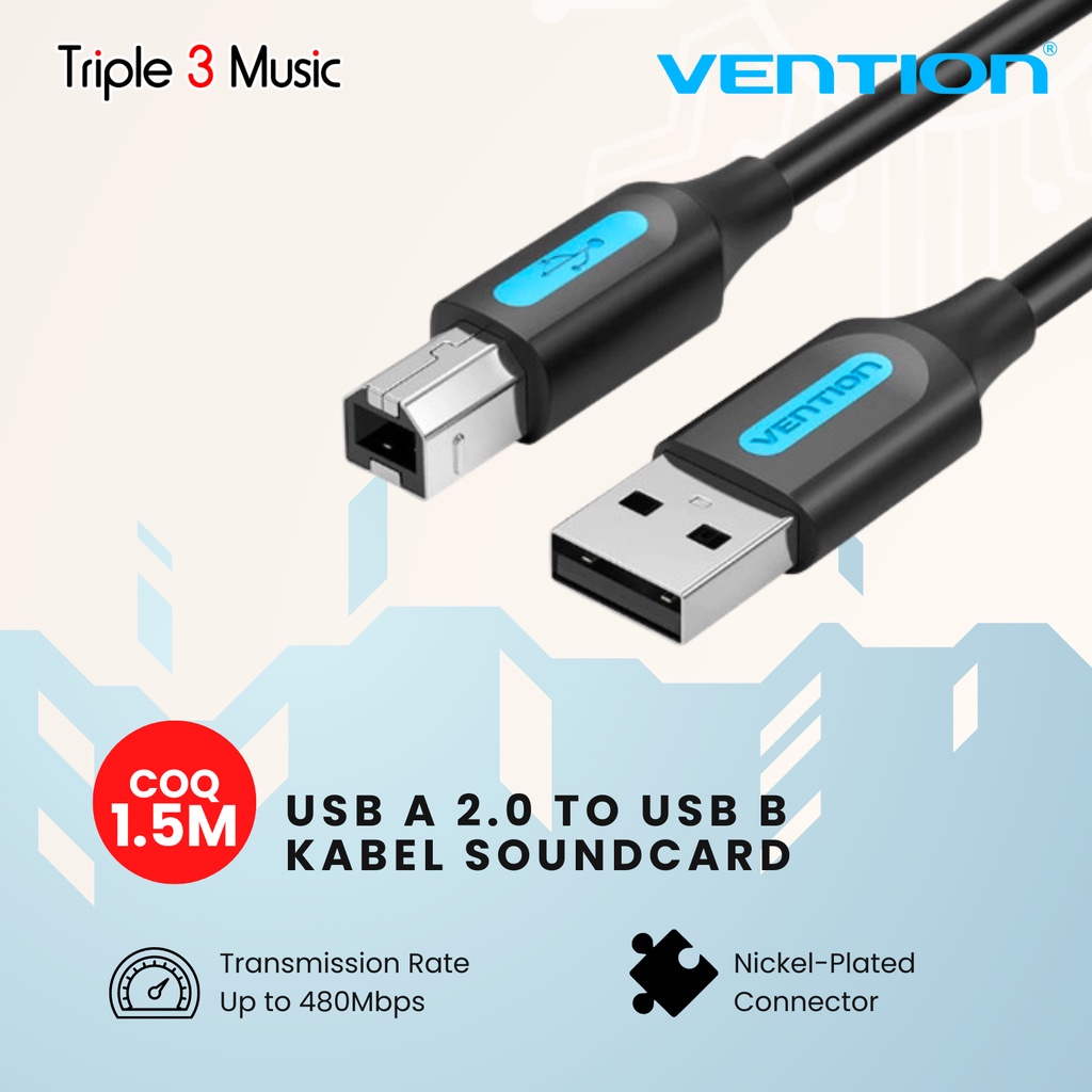 Vention COQ Kabel USB A 2.0 To USB B Soundcard kabel soundcard usb b